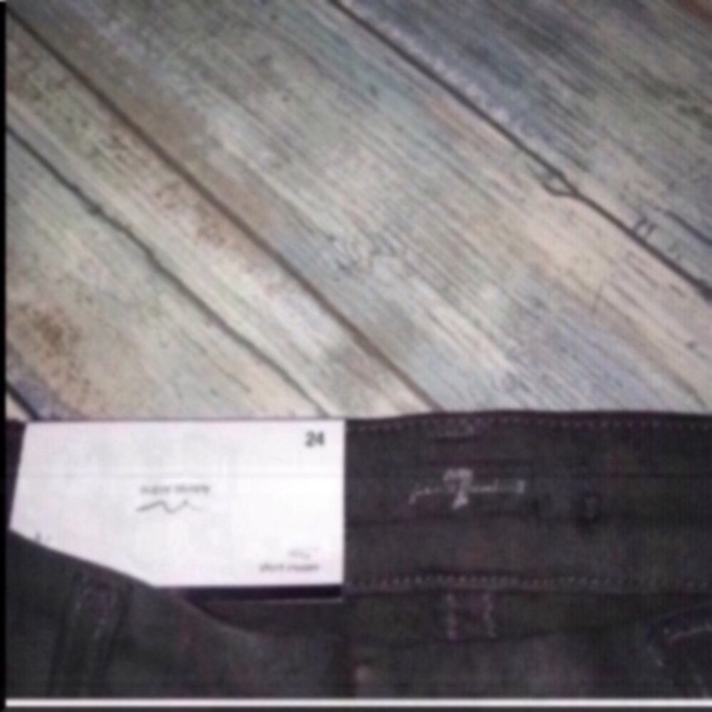 NWT 7 For All Mankind Charcoal Grey The Ankle Skinny - Picture 2 of 9